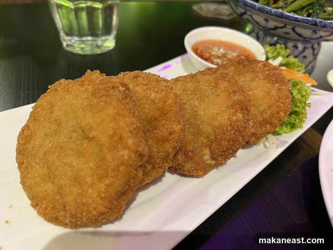 Fried Patties with Dipping Sauce