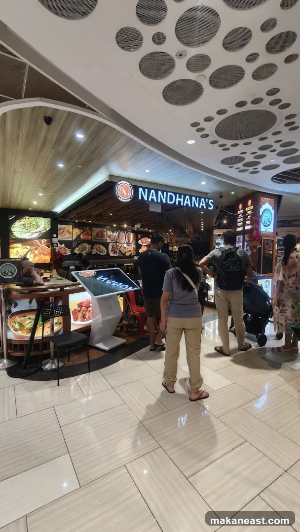 Nandhana's restaurant Eastpoint Simei