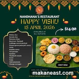 Nandhana's Restaurant Happy Vishu