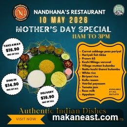 Mother's Day Special at Nandhana's Restaurant