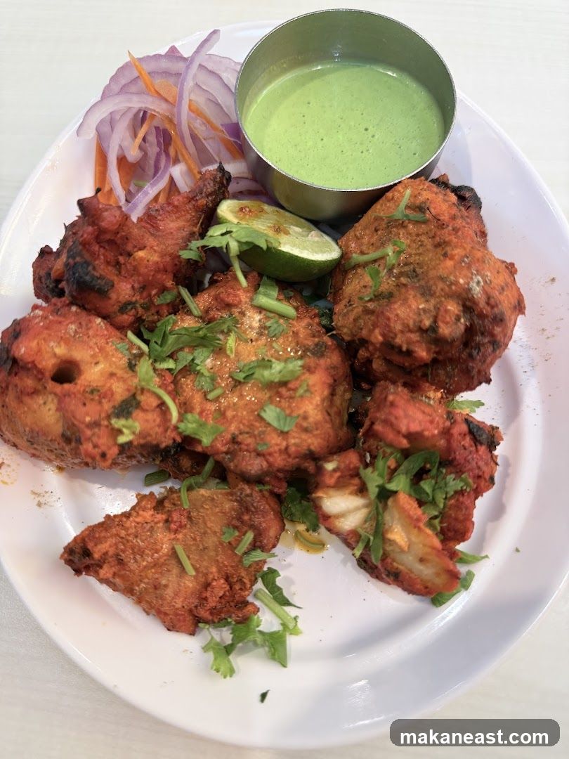 Tandoori Chicken with Mint Chutney