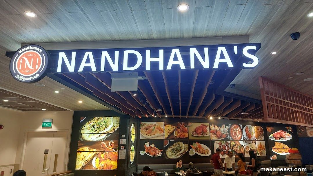 Nandhana's Restaurant Signage and Food Displays