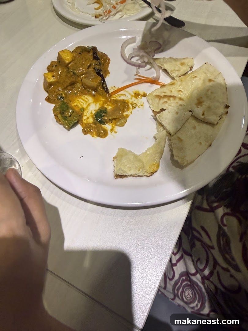 Paneer Dish with Naan
