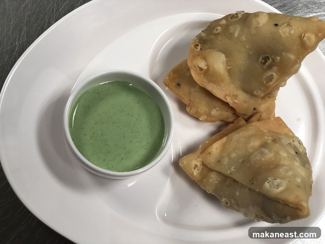 Samosas with Chutney