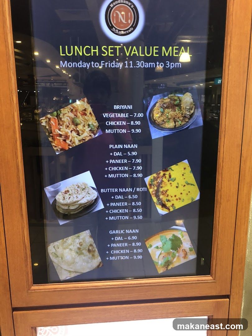 Nandhana's Lunch Set Value Meal