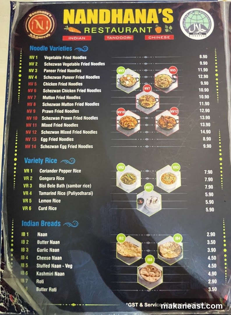 NANDHANA'S RESTAURANT