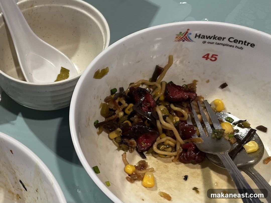 Leftover Food in Bowls