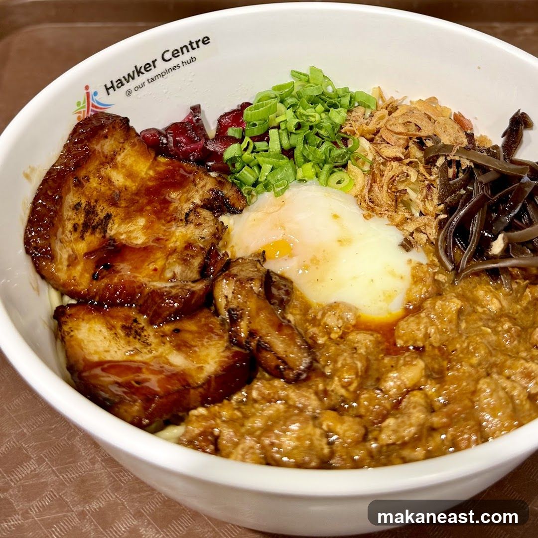 Bowl of Noodles with Pork and Egg