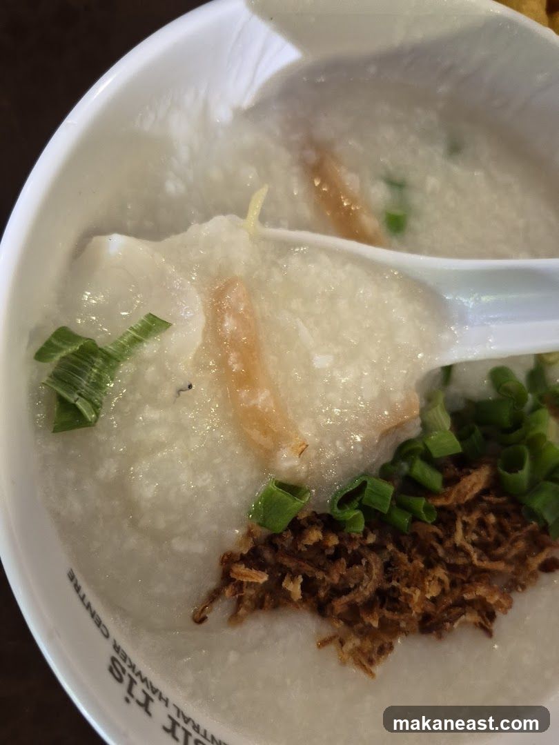 Congee with toppings