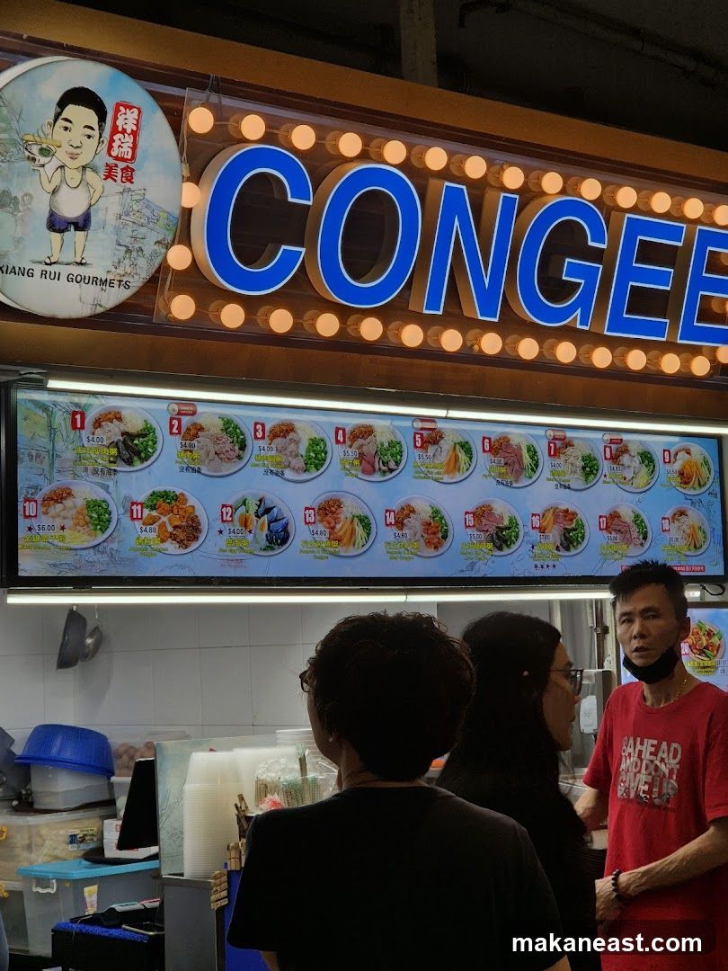 Congee Stall Menu