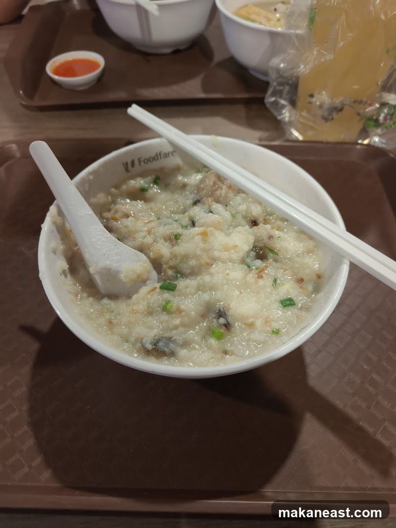 Congee with toppings