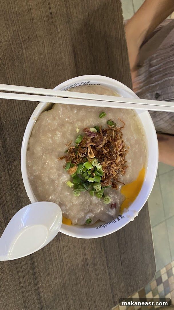 Congee with toppings