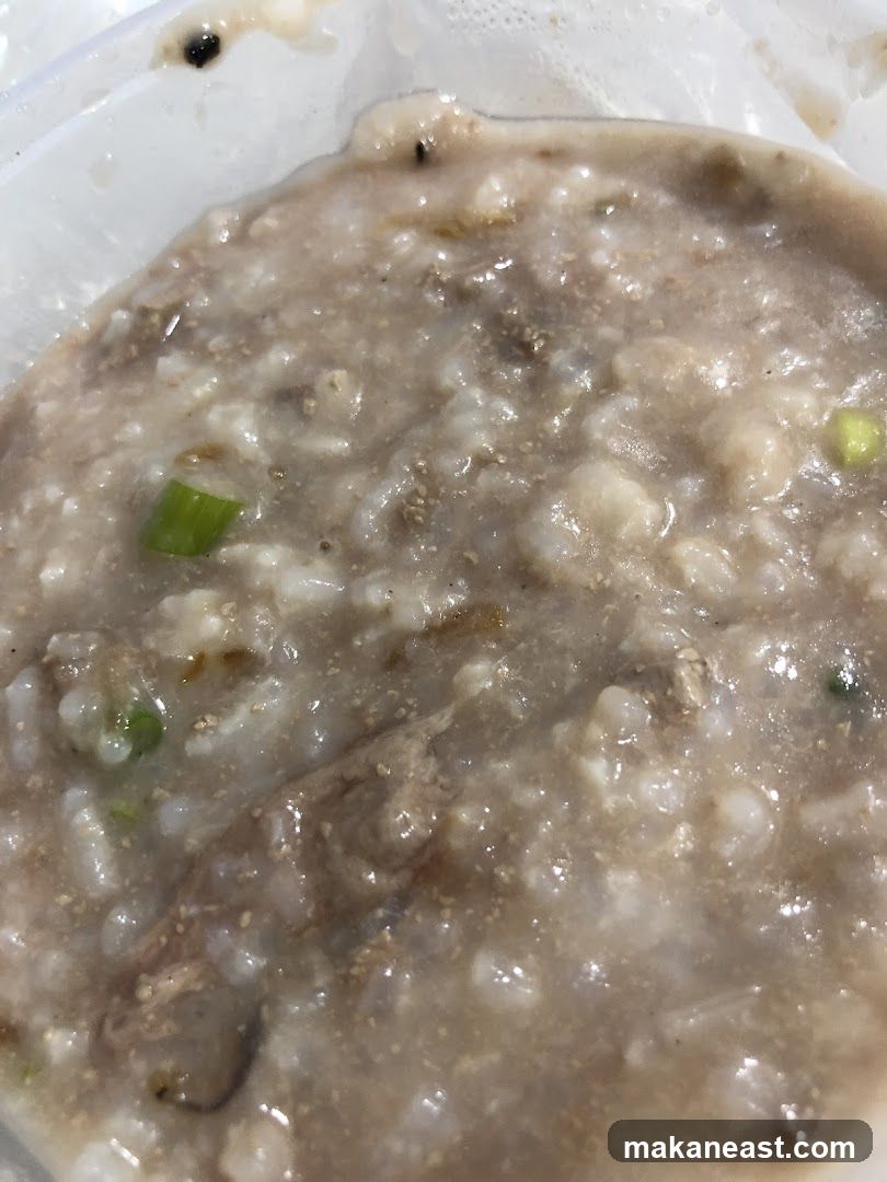 Congee with Meat and Scallions
