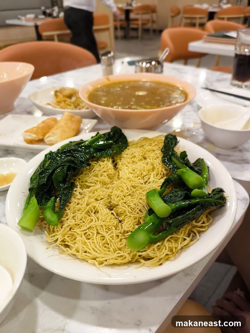 Noodles with Greens and Soup