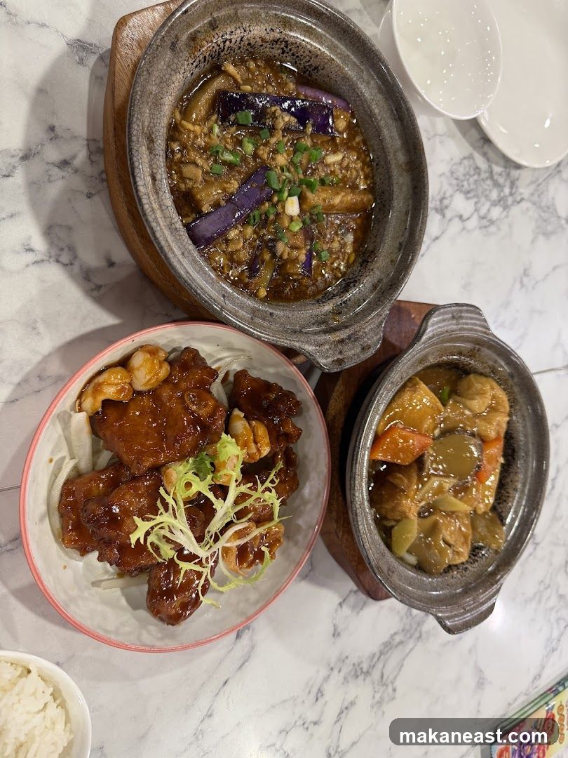 Three Dishes of Food