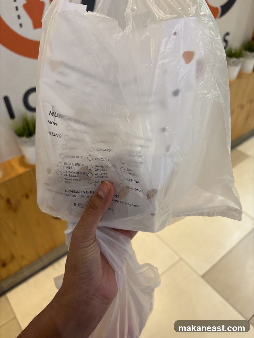 Takeaway Bag with Menu Options