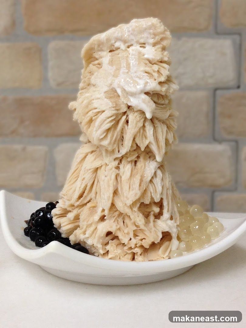Shaved Ice Dessert with Boba