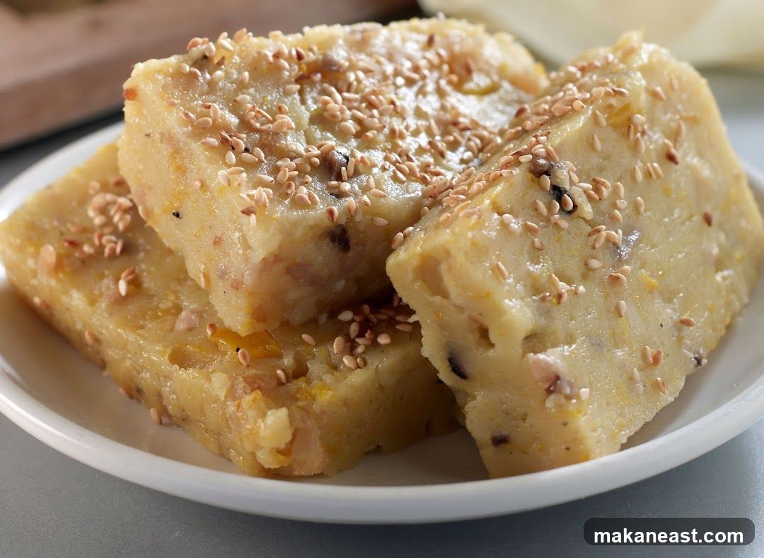 Savory Turnip Cake Slices