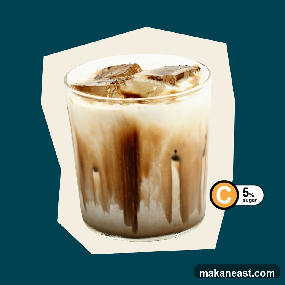 Iced Coffee with Chocolate Drizzle
