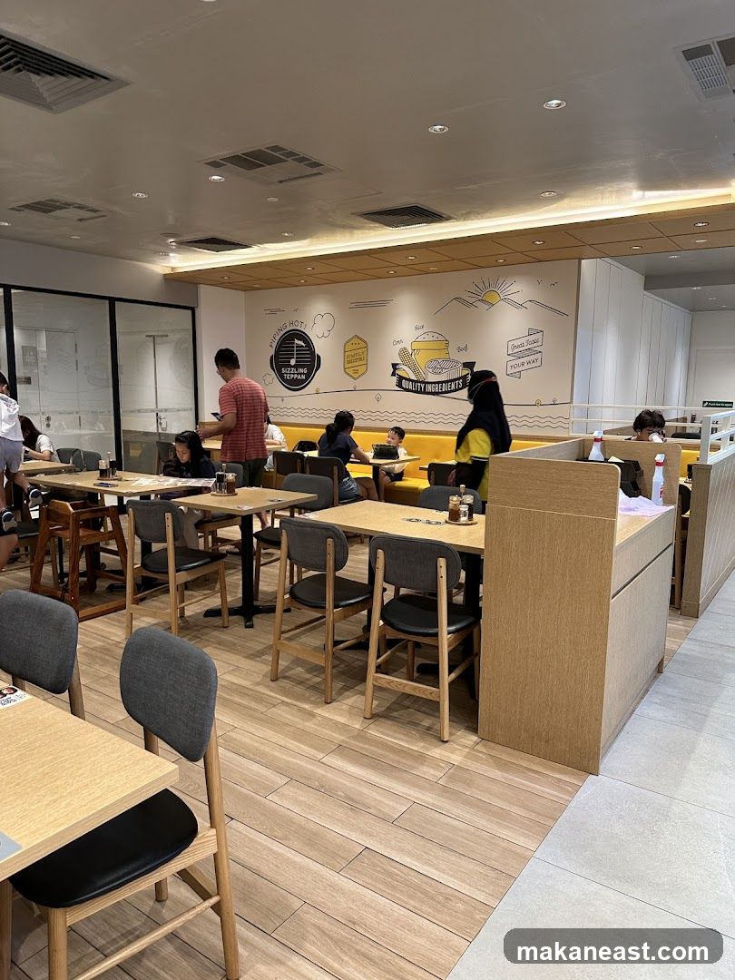 Restaurant Interior with Booths and Tables