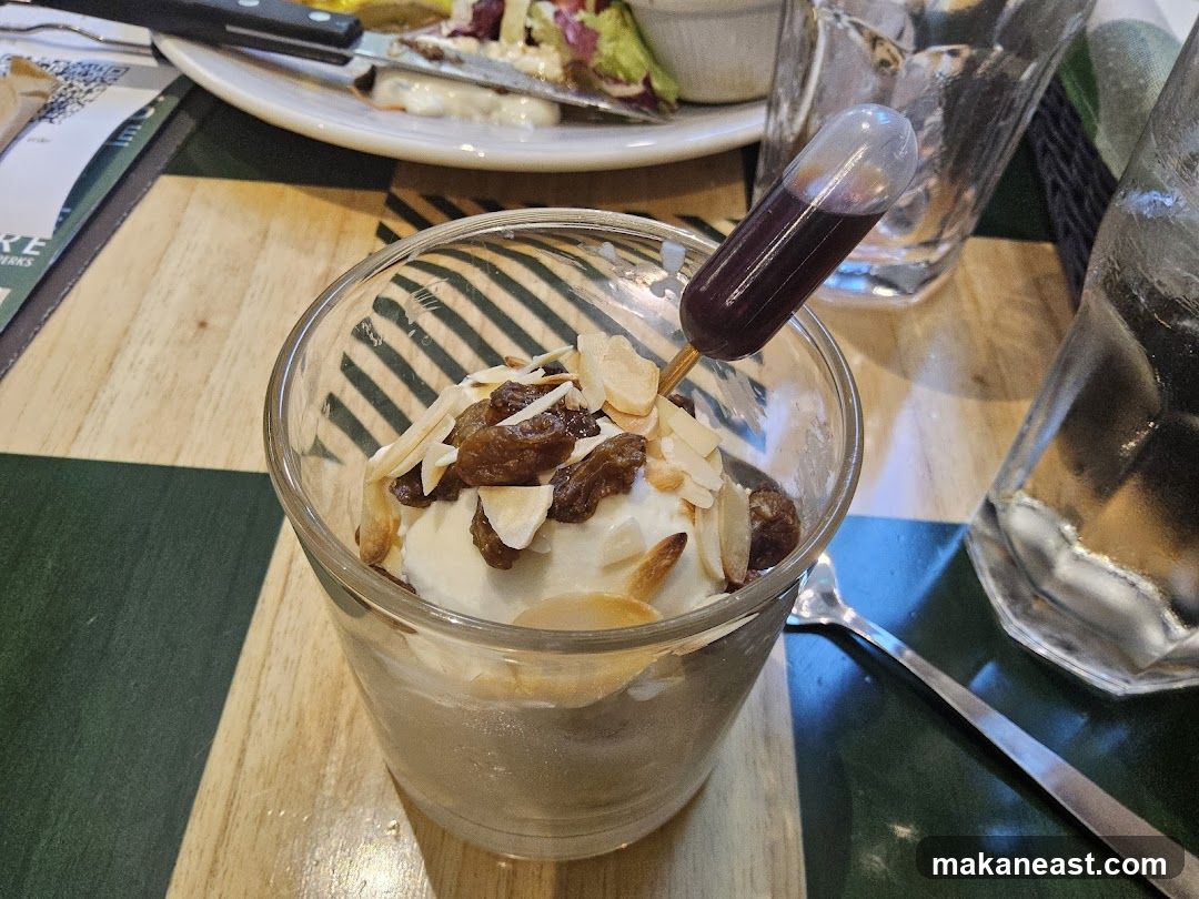Dessert with Raisins and Almonds