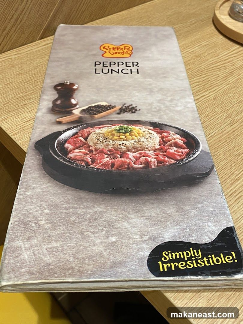 Pepper Lunch Menu