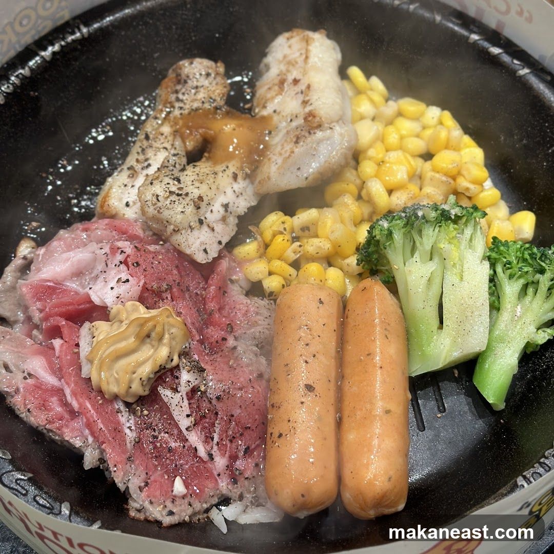 Sizzling Steak and Sausage Platter