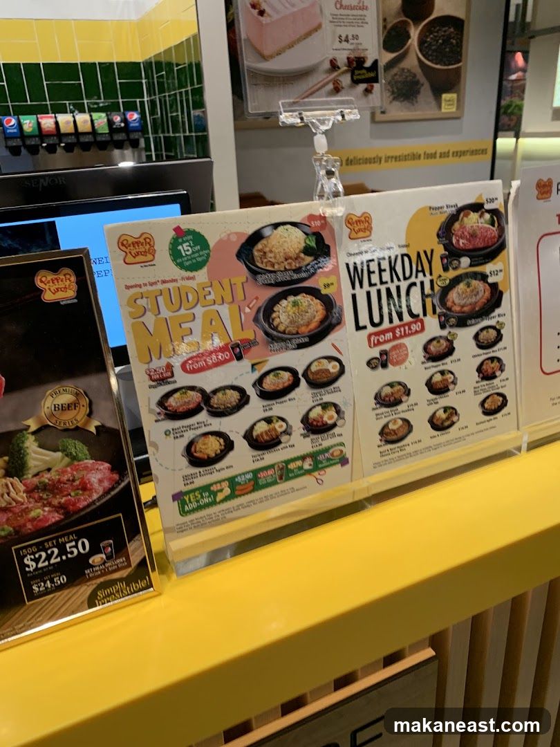Student Meal and Weekday Lunch Menu