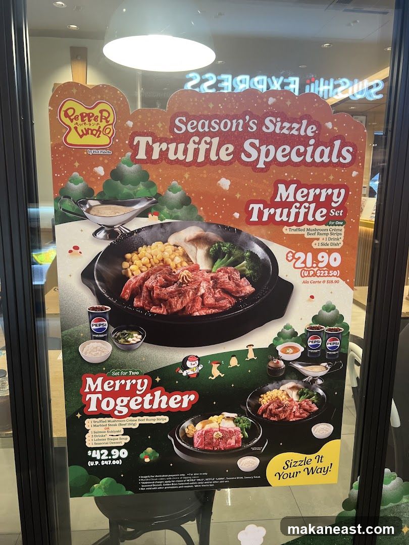 Pepper Lunch Truffle Specials