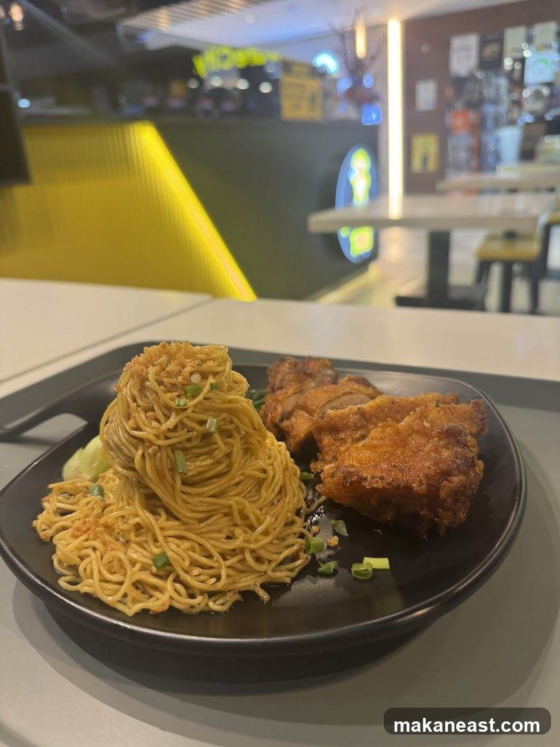 Noodles and Fried Chicken