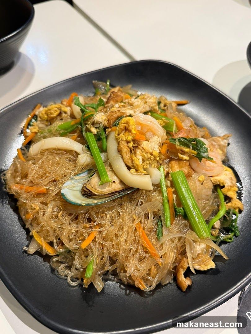 Glass Noodle Stir-fry with Seafood