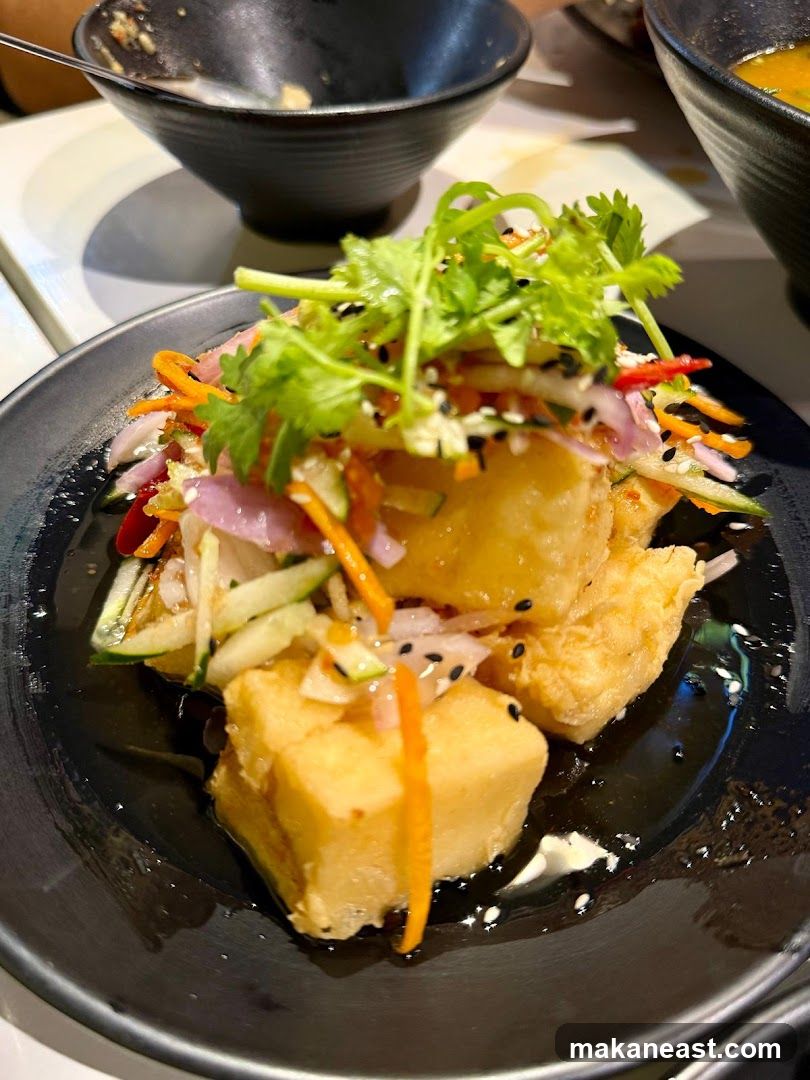 Fried Tofu with Salad
