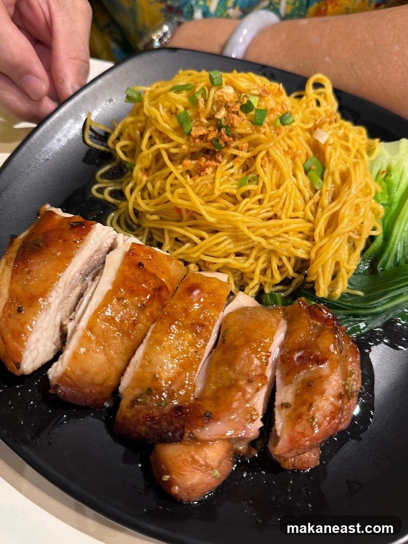 Roasted Chicken with Noodles