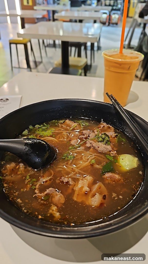 Noodle Soup and Thai Tea