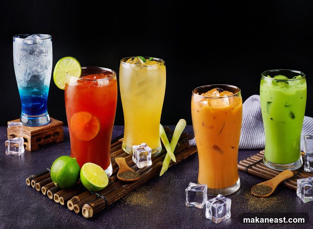 Assortment of Iced Drinks