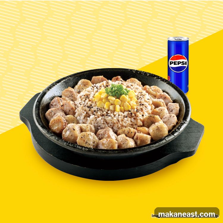 Sizzling Rice Dish with Pepsi