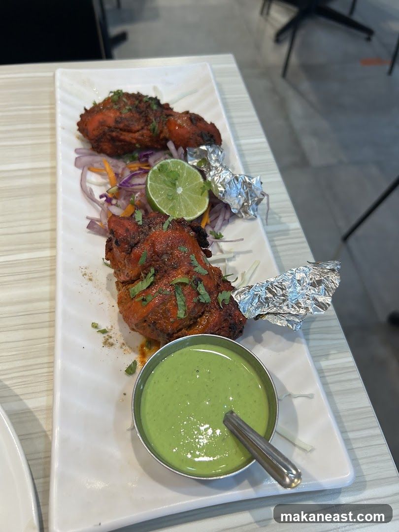 Tandoori Chicken with Mint Chutney