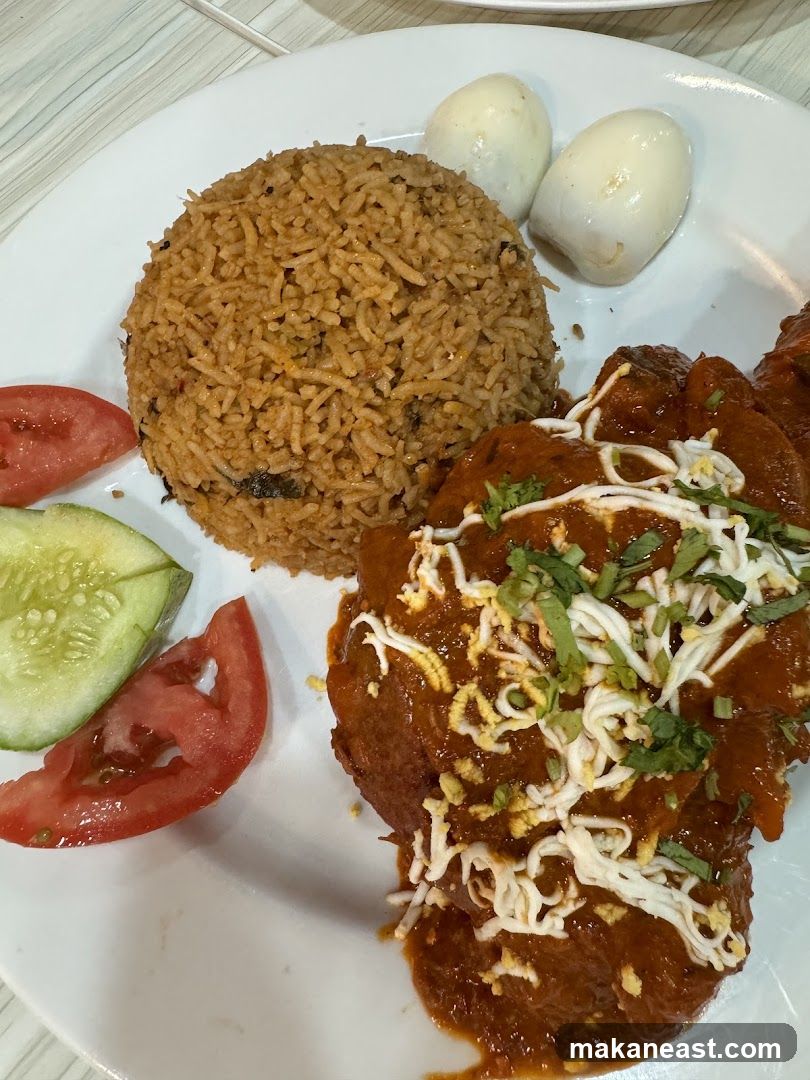 Chicken Curry with Rice and Eggs