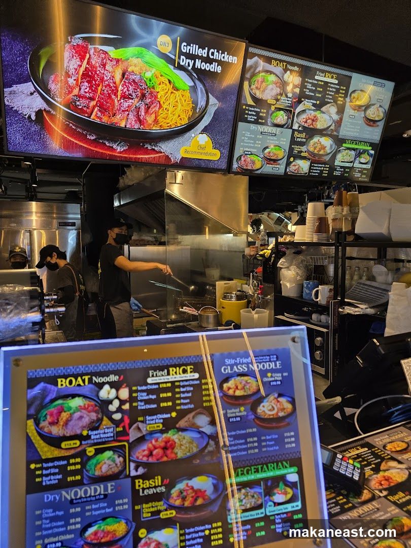 Restaurant Kitchen and Menu Displays
