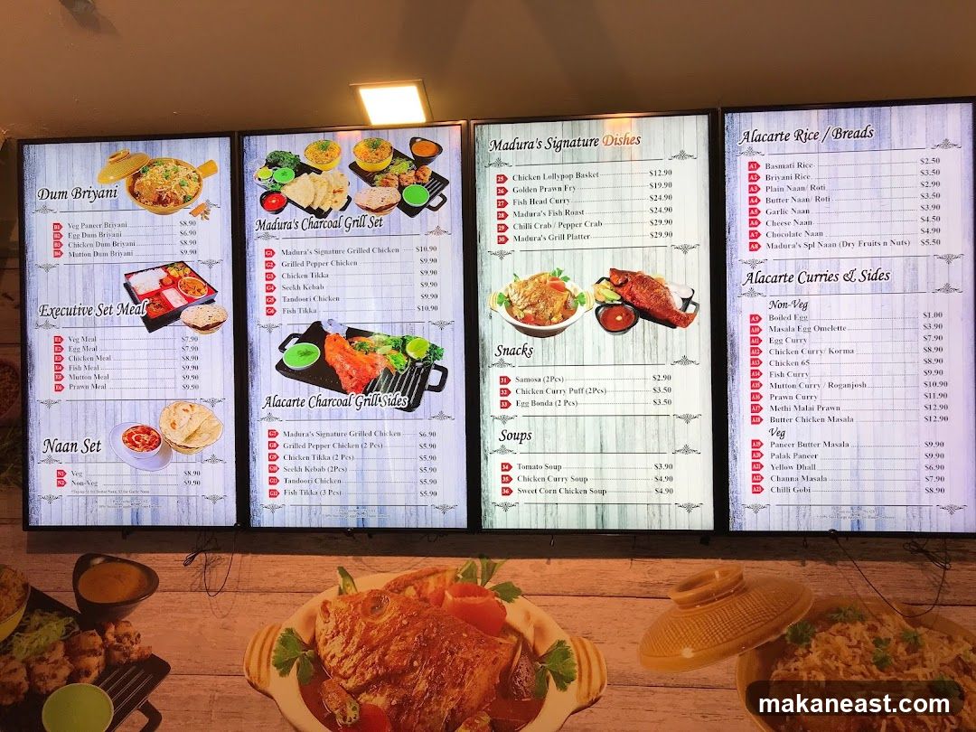 Madura's Menu