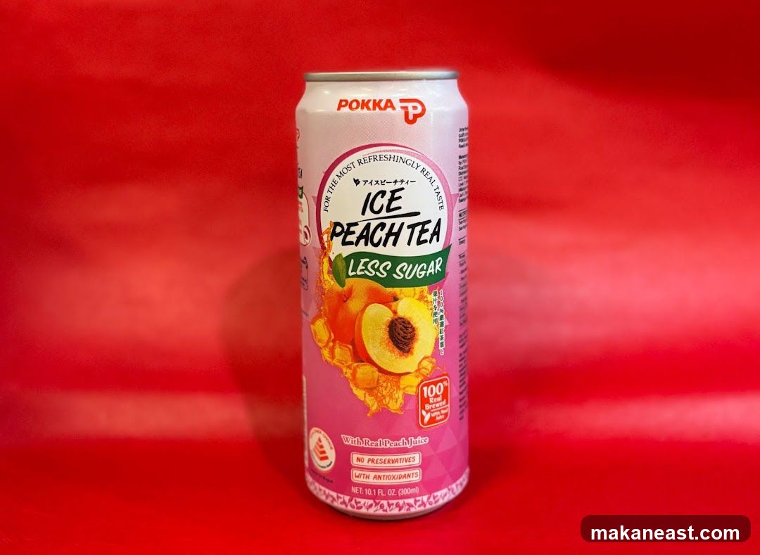 Pokka Ice Peach Tea Can