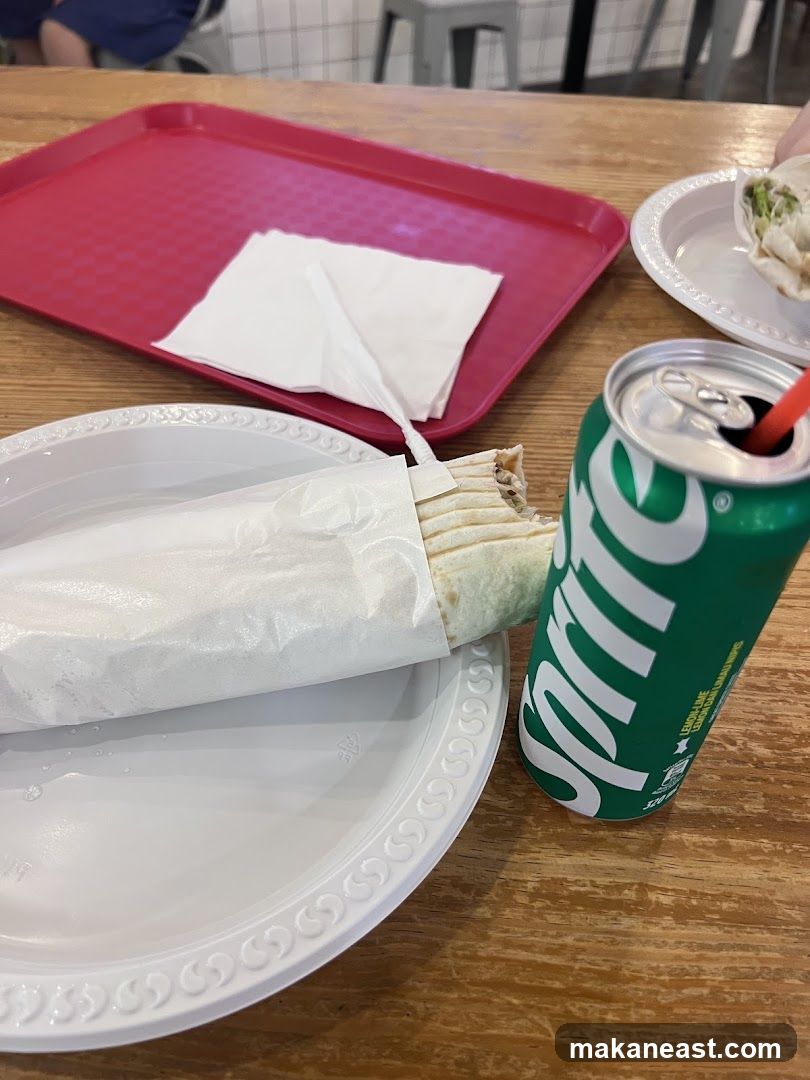 Shawarma and Sprite