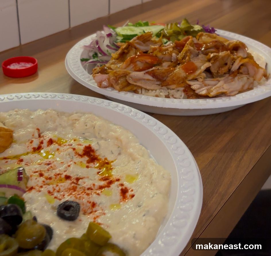 Plates of food