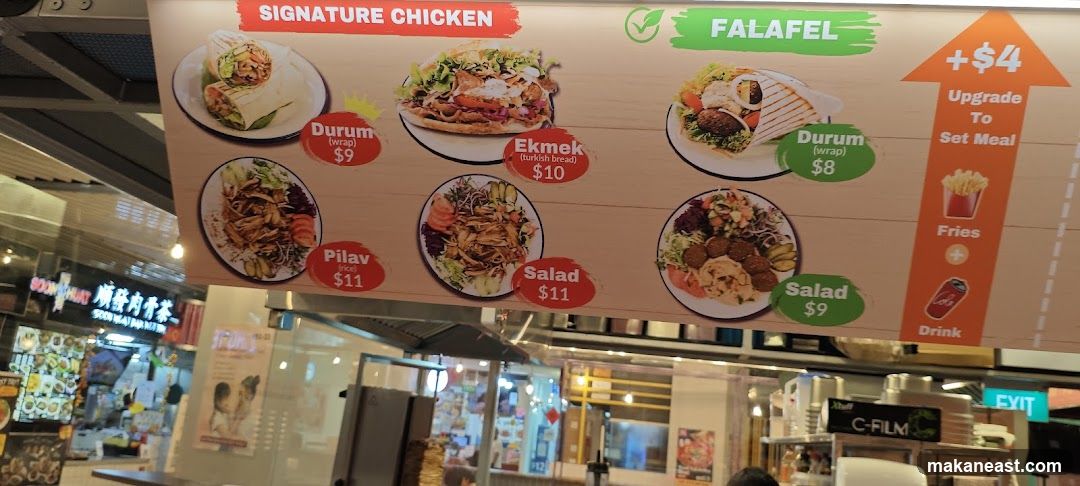 Signature Chicken and Falafel Menu