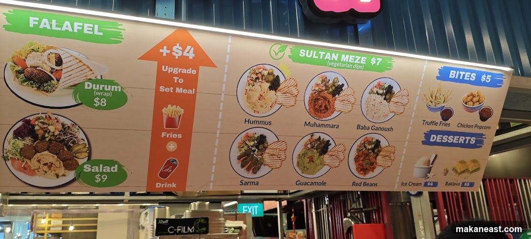 Falafel Menu
