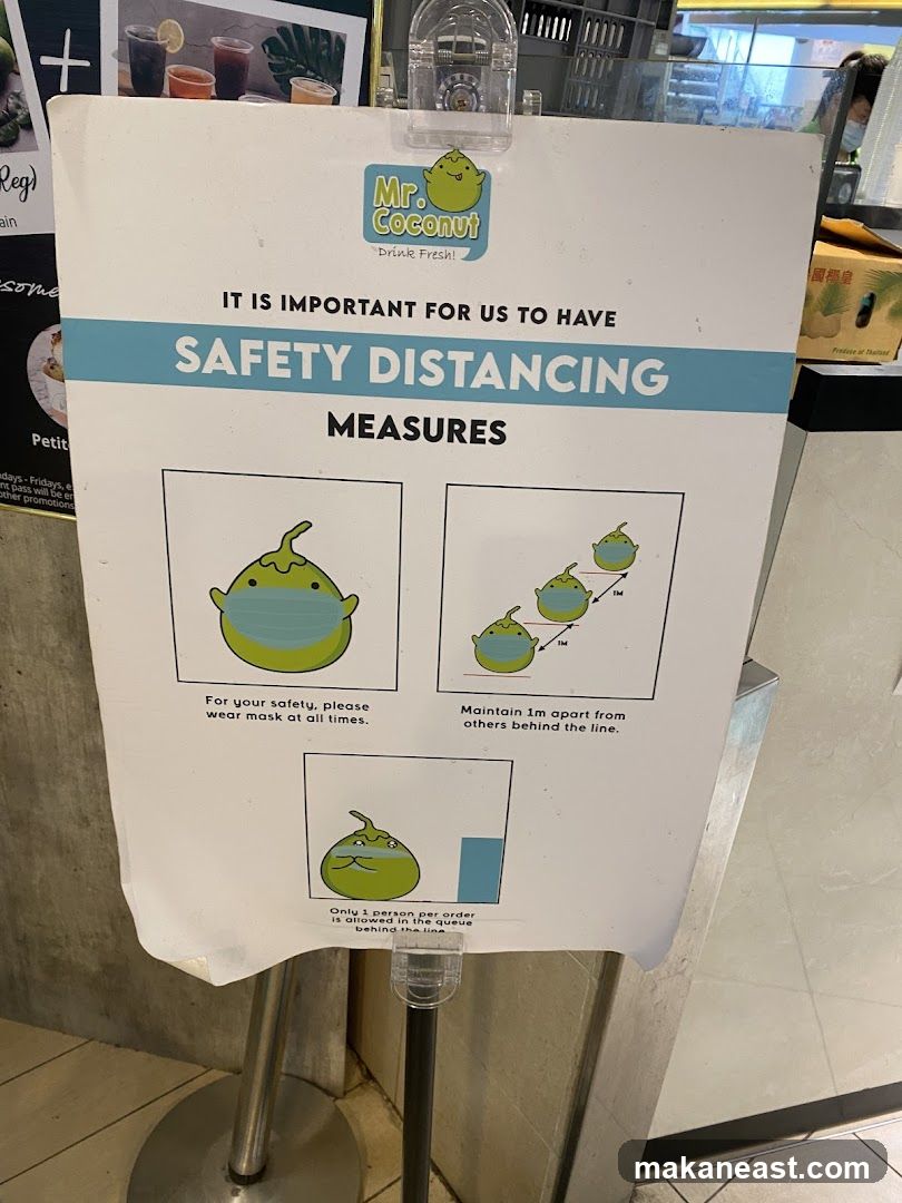 Safety Distancing Measures Sign