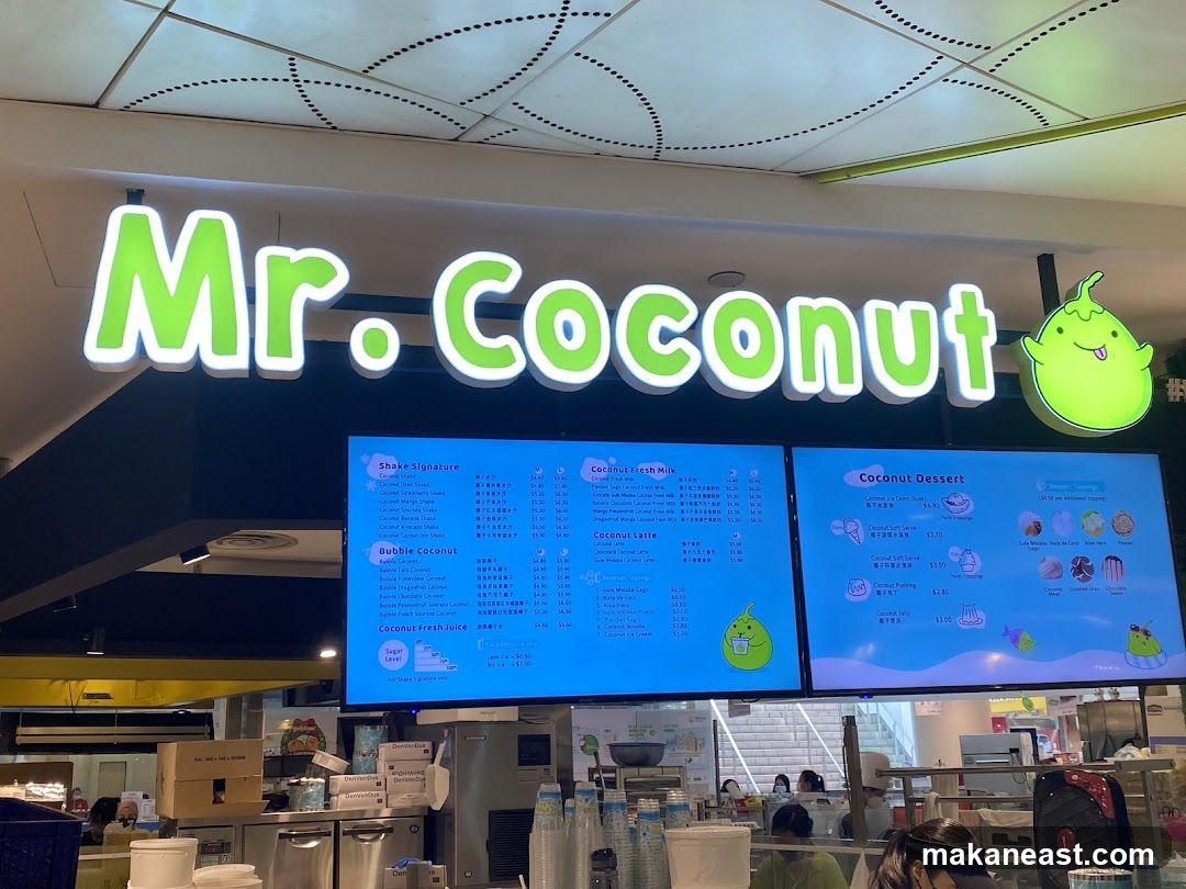 Mr. Coconut Menu