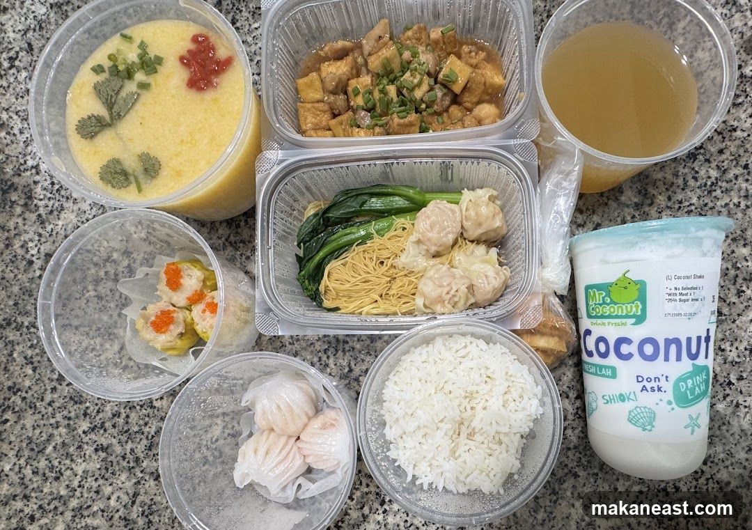 Takeout Food Assortment