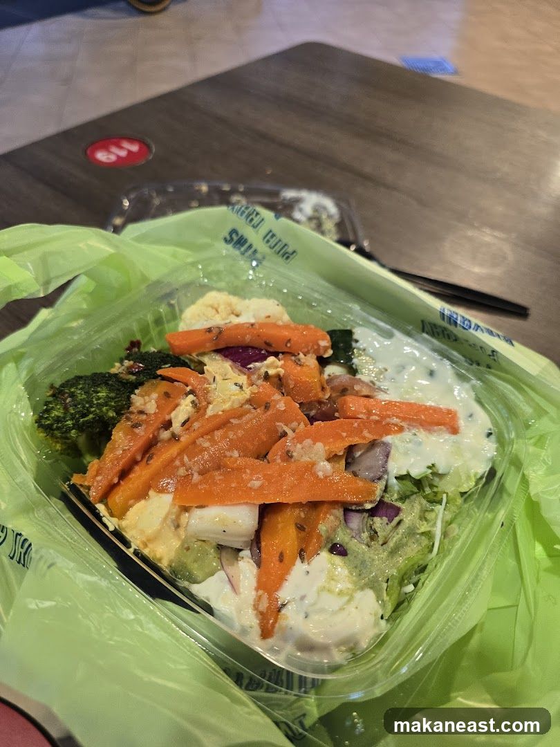 Salad with Carrots and Broccoli