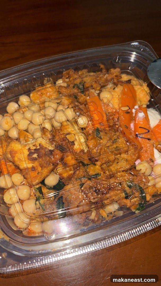 Takeout Container with Food